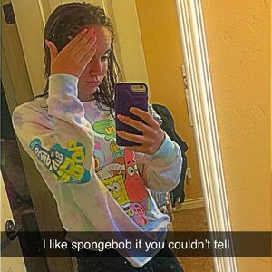 SpongeBob Graphic Tie Dye Crewneck